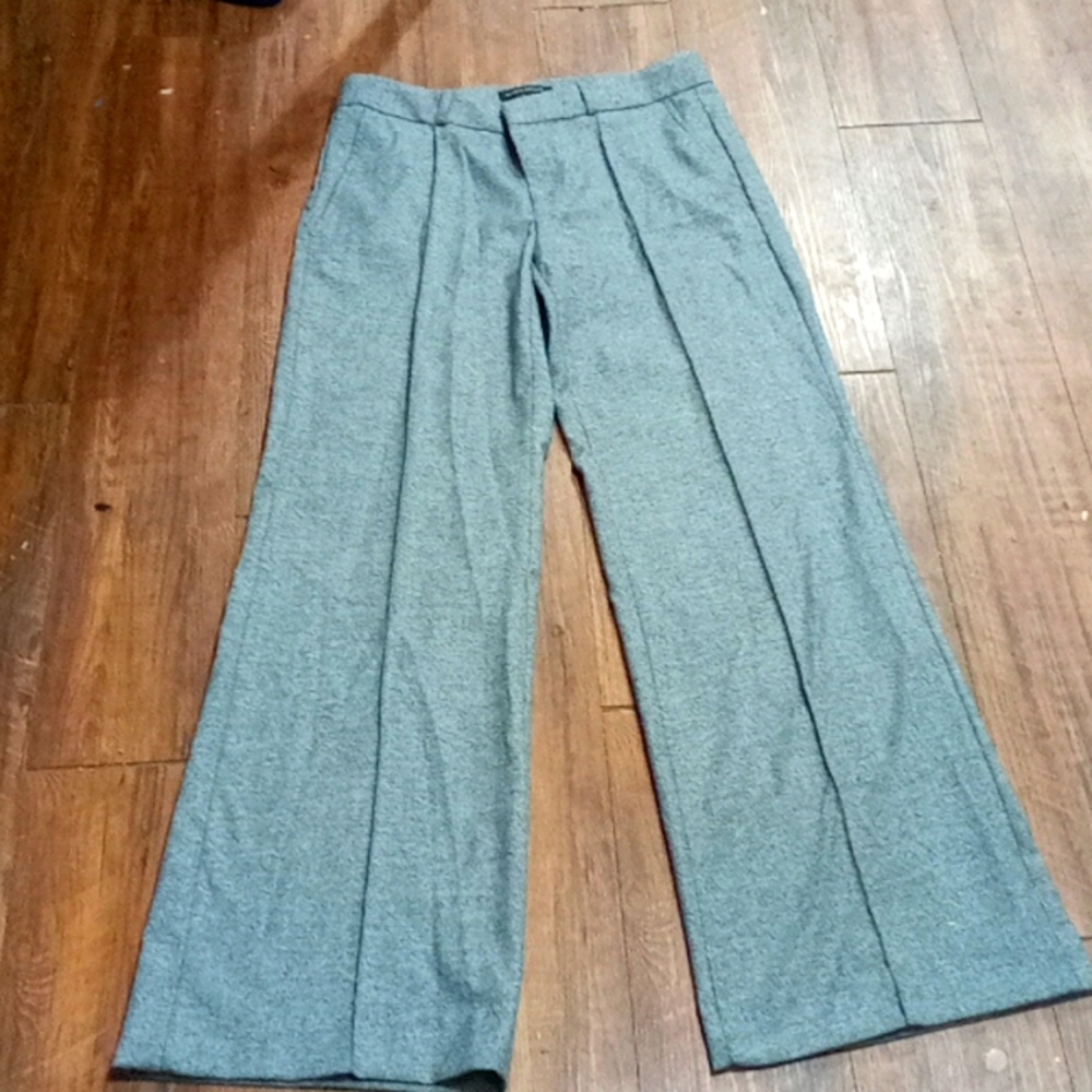 Banana Republic grey wide leg trousers